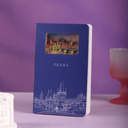 3D Paper Cut Notebook – Prague