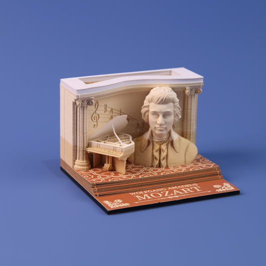 3D-Notizblock „Wolfgang Amadeus Mozart“