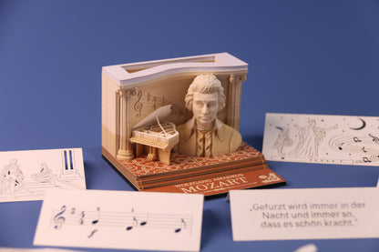 3D-Notizblock „Wolfgang Amadeus Mozart“