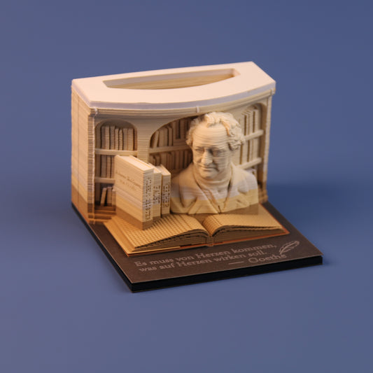 3D-Notizblock „Johann Wolfgang von Goethe“