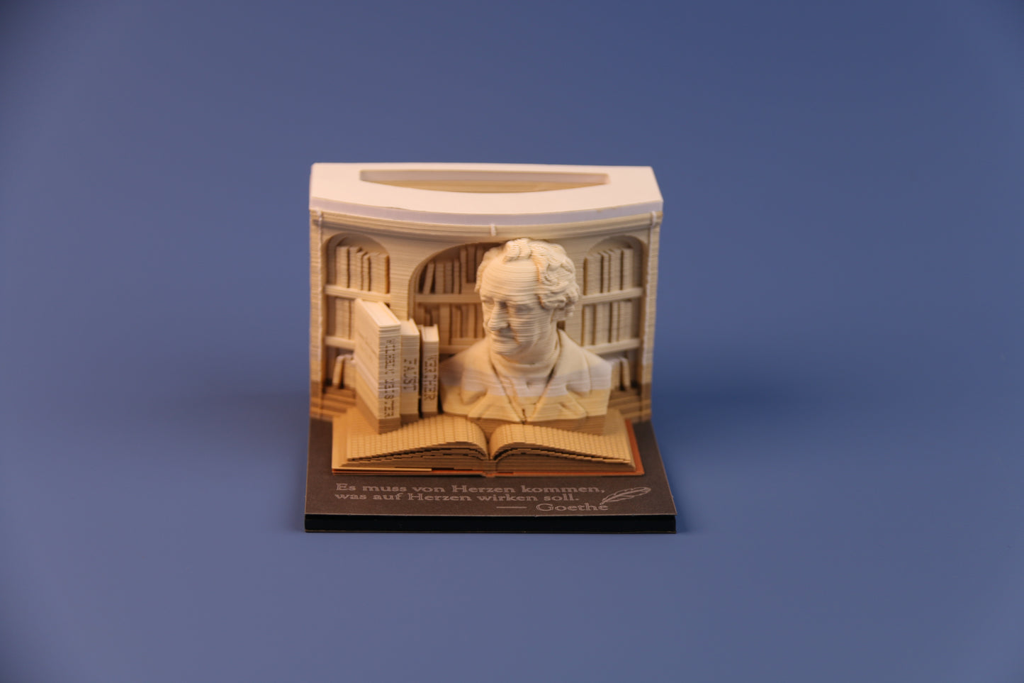3D-Notizblock „Johann Wolfgang von Goethe“