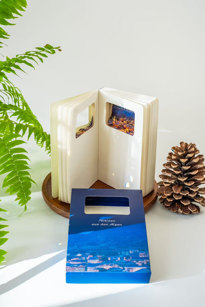 3d-Notizbuch Alpen