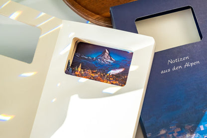 3d-Notizbuch Alpen