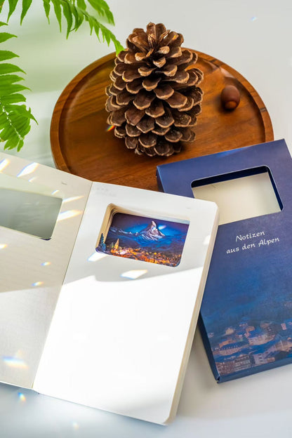 3d-Notizbuch Alpen