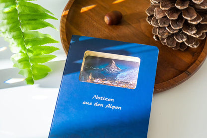 3d-Notizbuch Alpen