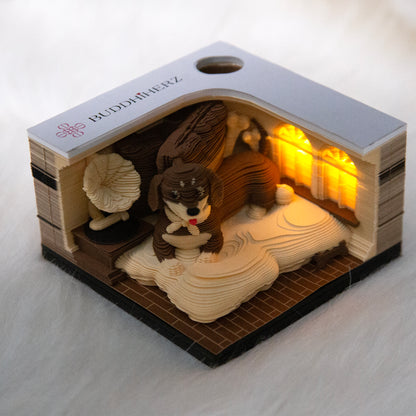 3D Notizblock Hund
