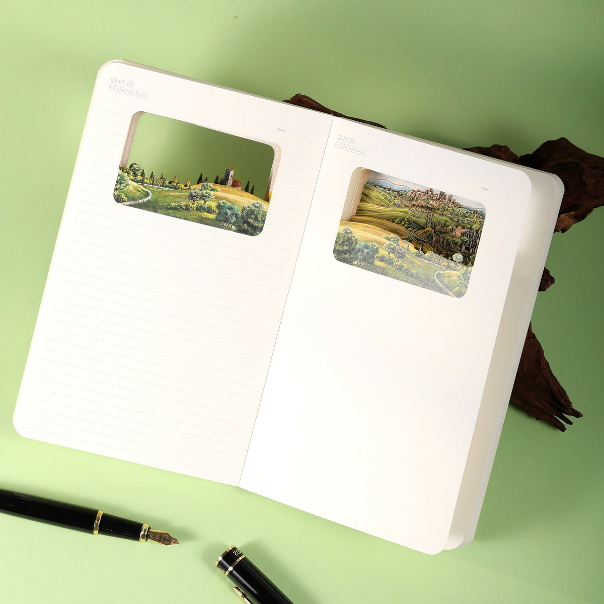 3D Notizbuch Toscana