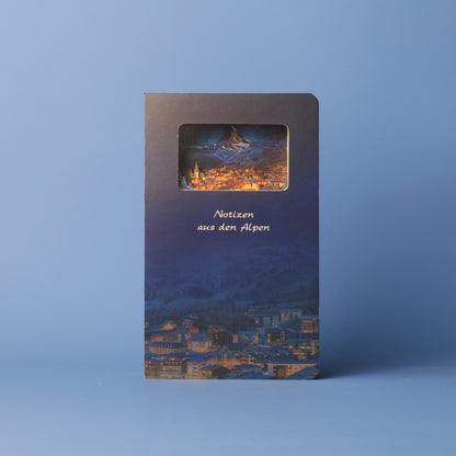 3d-Notizbuch Alpen