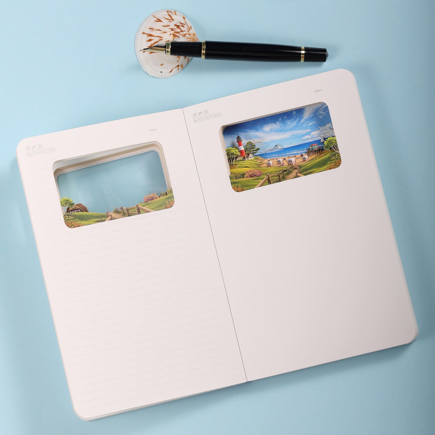 3D-Notizbuch Nordsee