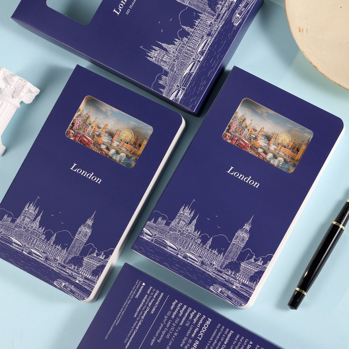 3D-Notizbuch London