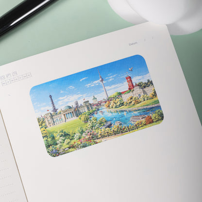 3D Notizbuch Berlin Dunkelgrau