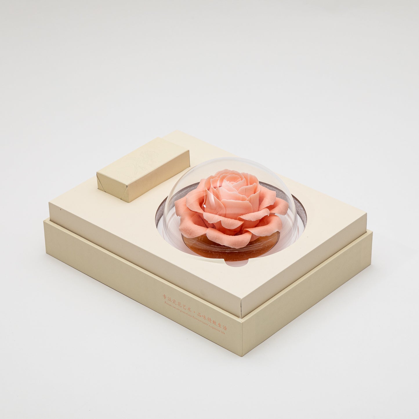 Pink tulip porcelain flower with fragrance oil 