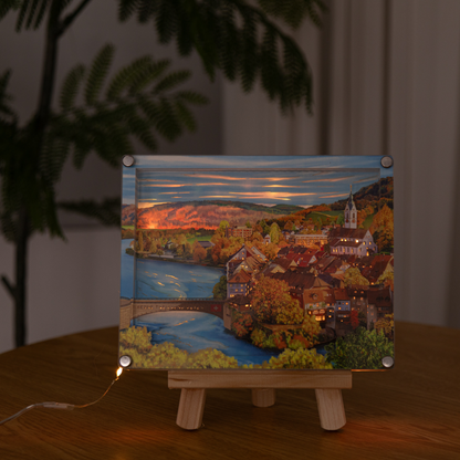 （Coming soon）DIY paper art light picture - Laufenburg in autumn 