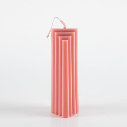 Scented candle “Striped Pillar” 