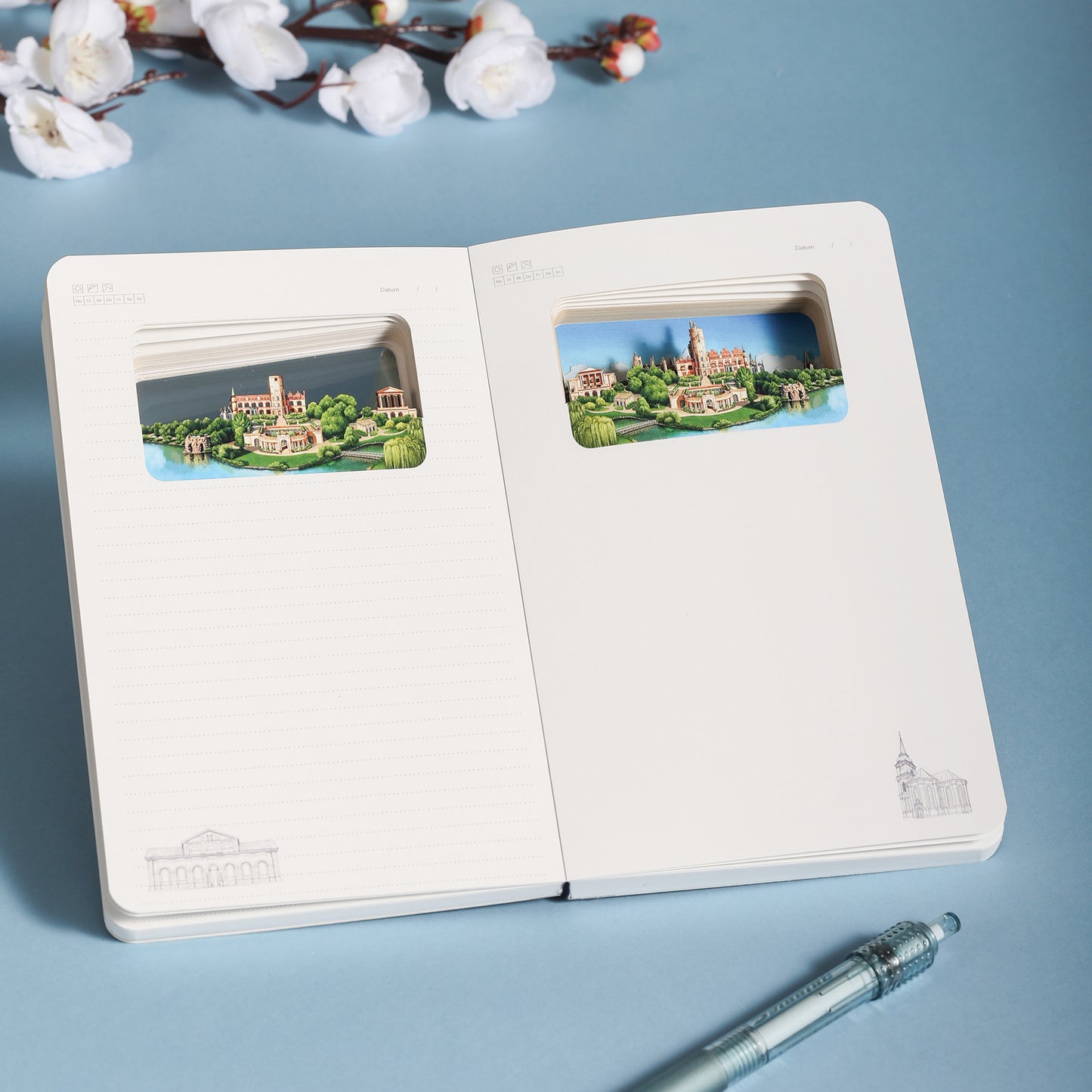 3D Notizbuch Schwerin