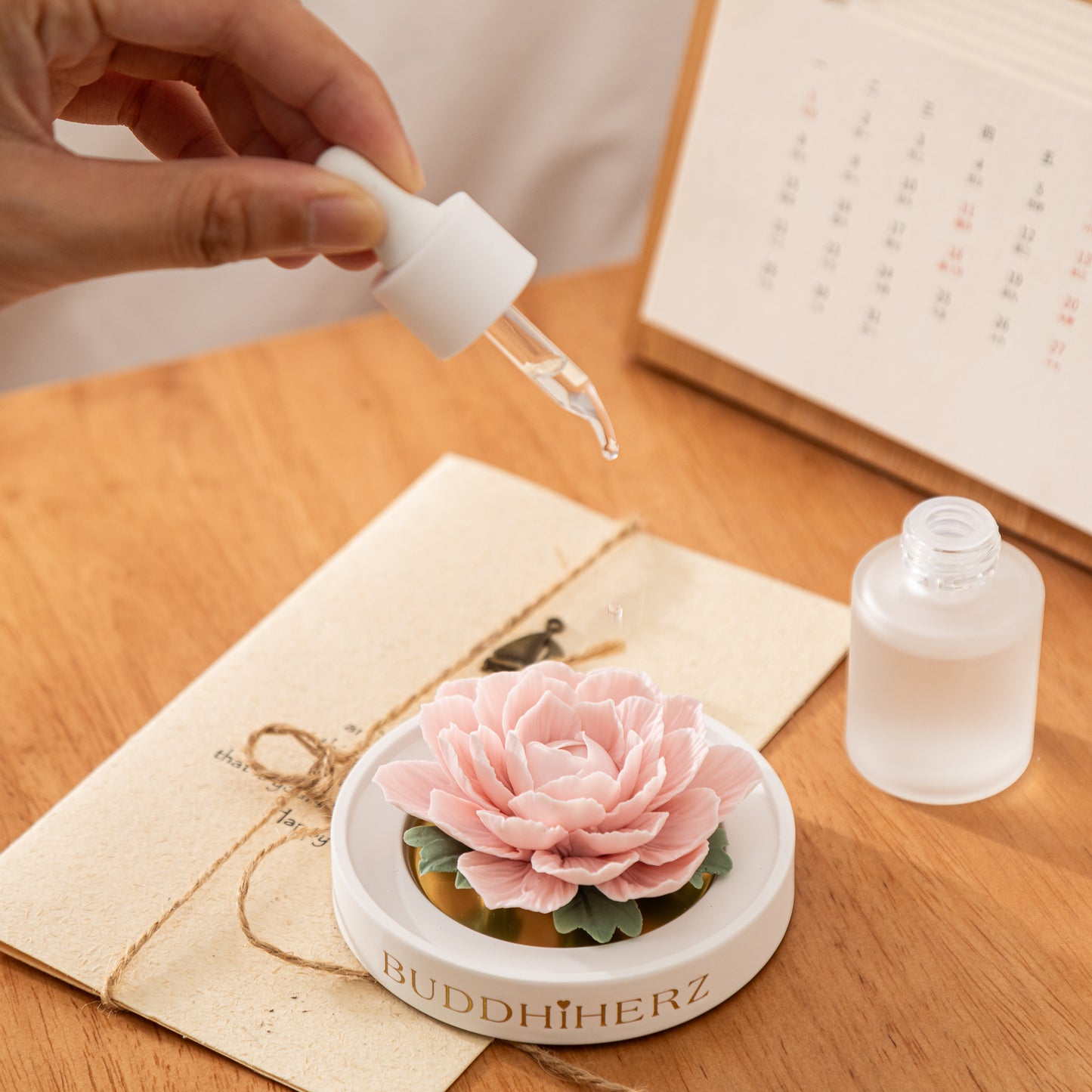 Camellia Porcelain Flower Pink with Fragrance Oil 