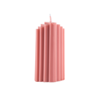 Scented candle “Striped Pillar” 