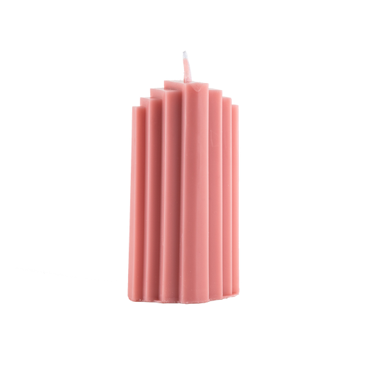 Scented candle “Striped Pillar” 