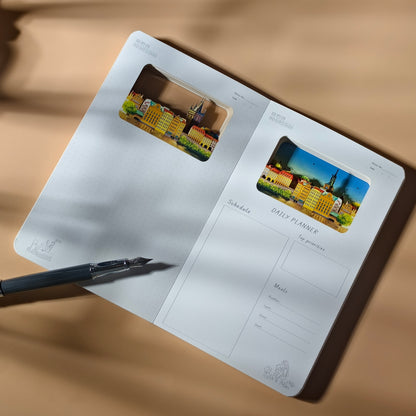 3D-Papierschnitt-Notizbuch – Prag