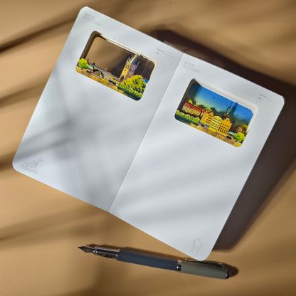 3D-Papierschnitt-Notizbuch – Prag