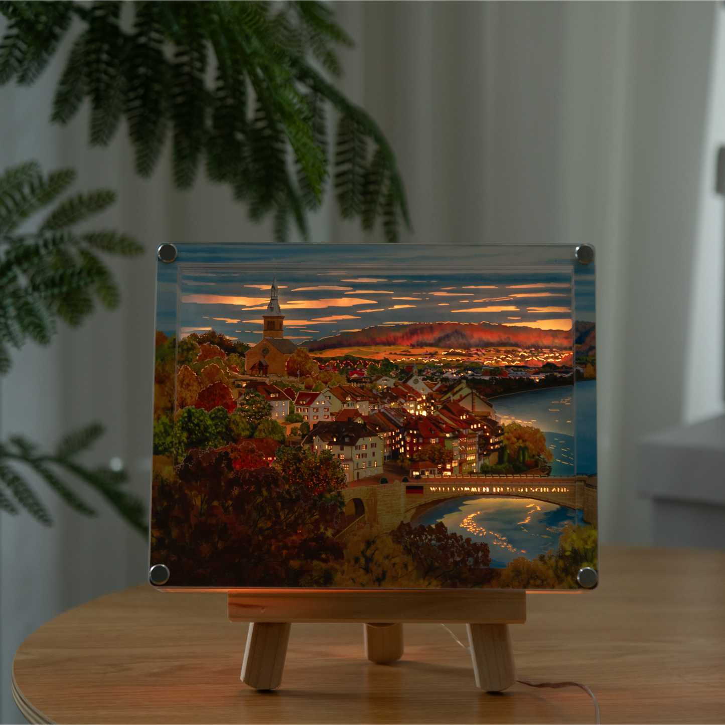 （Coming soon）DIY paper art light picture - Laufenburg in autumn 