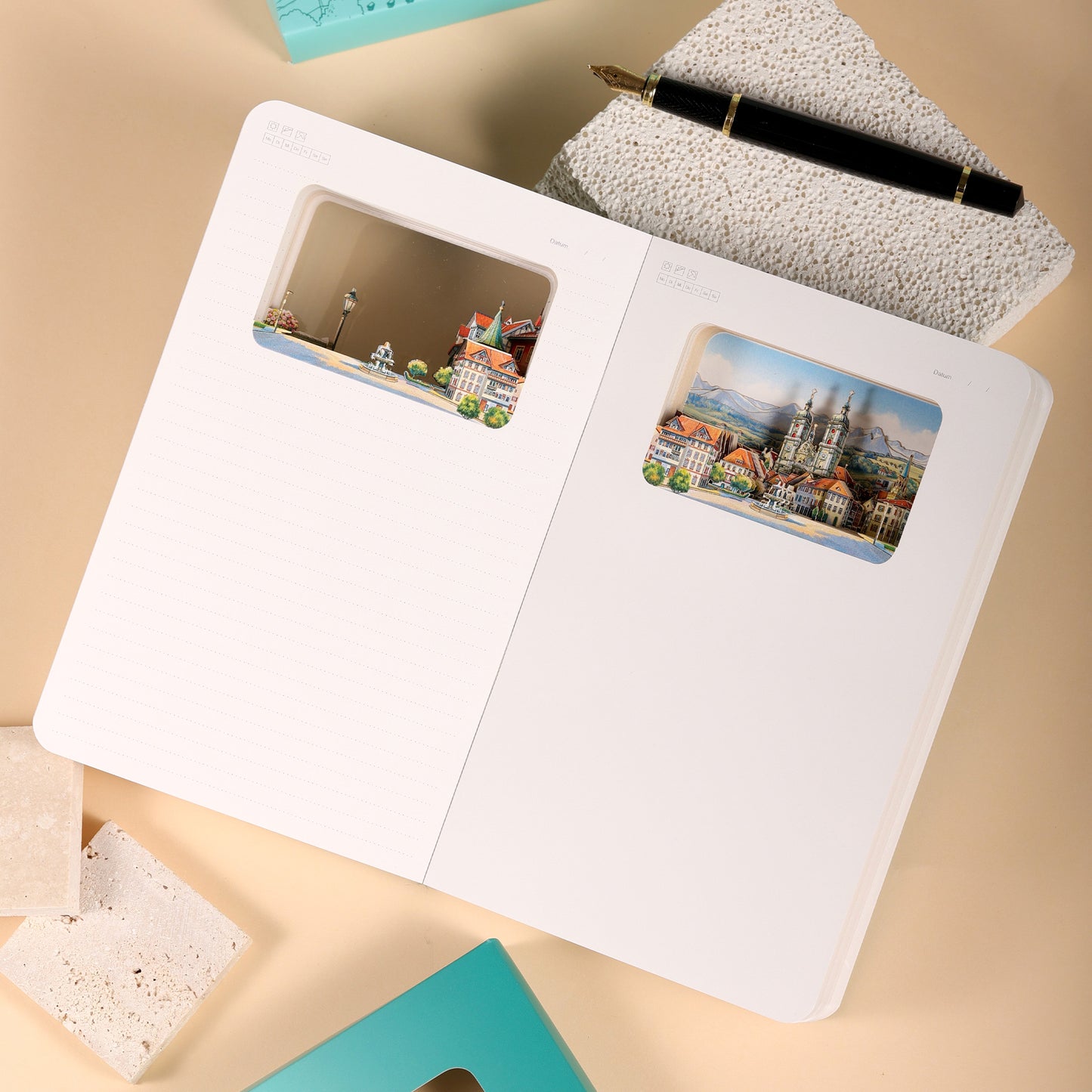 3D Notizbuch St. Gallen