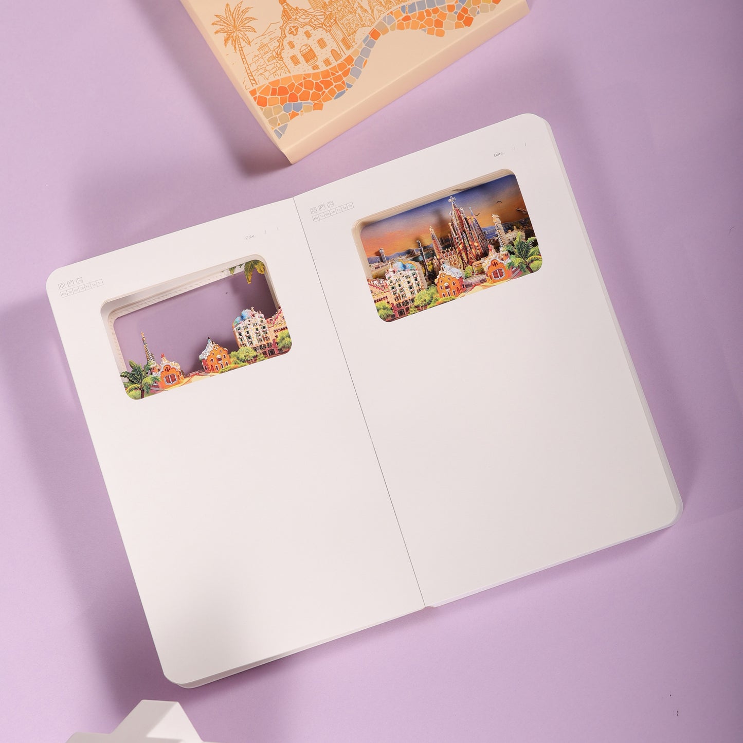 3D Notizbuch Barcelona