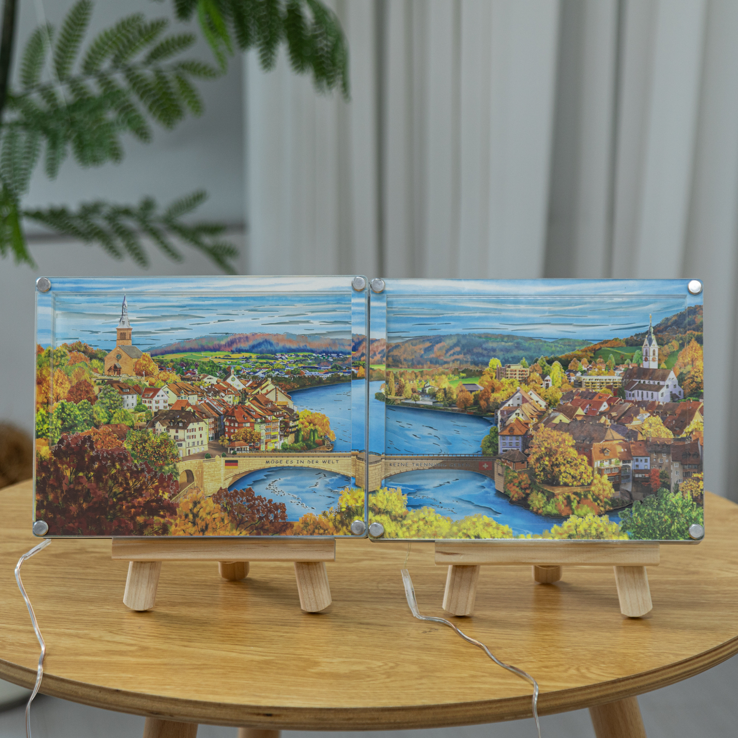 （Coming soon）DIY paper art light picture - Laufenburg in autumn 