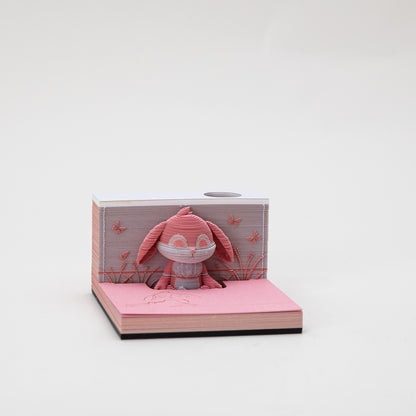3D Notepad: Meditating Rabbit 
