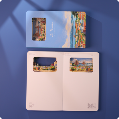 3D Paper-cut Notebook San Francisco