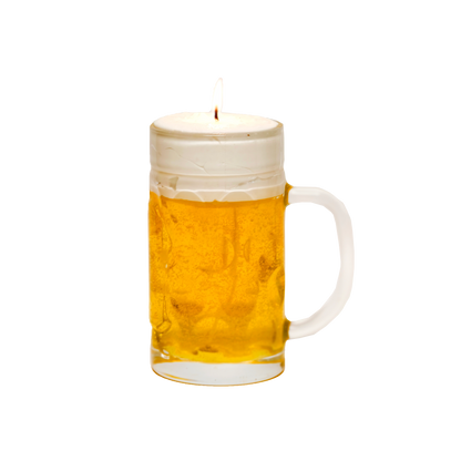 Beer mug scented candle 