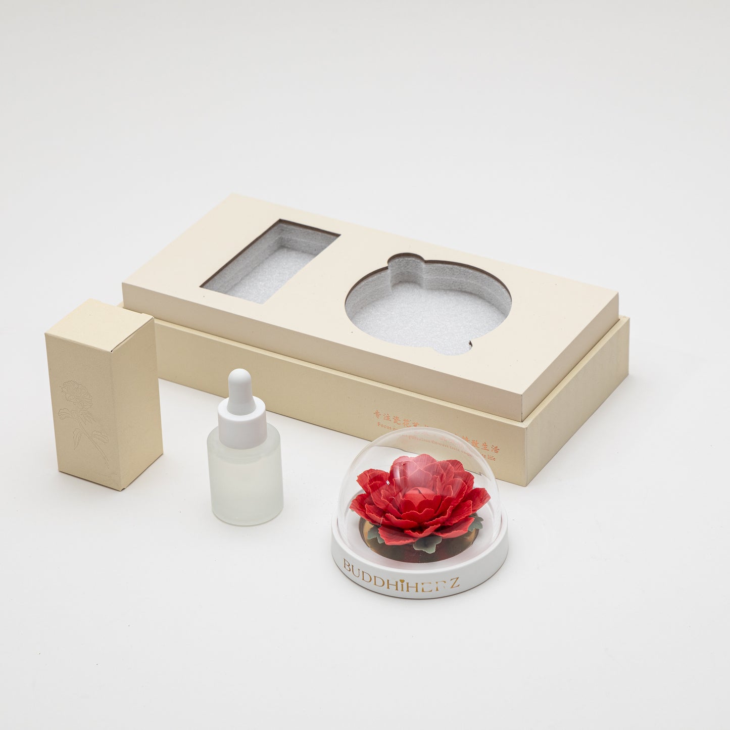 Camellia Porcelain Flower Red with Fragrance Oil 