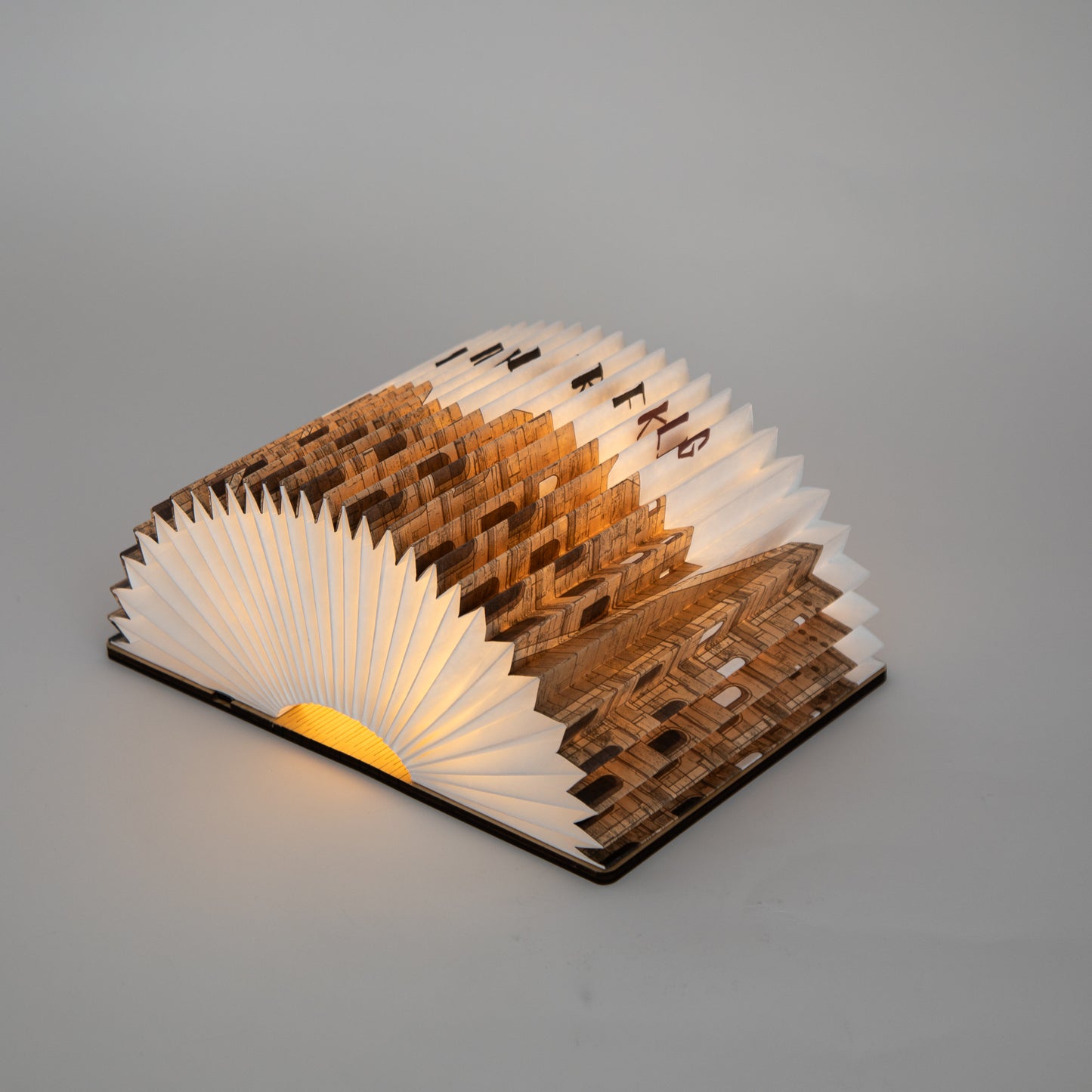 360 Degree Book Lamp Roman Colosseum