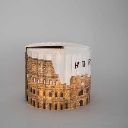 360 Degree Book Lamp Roman Colosseum
