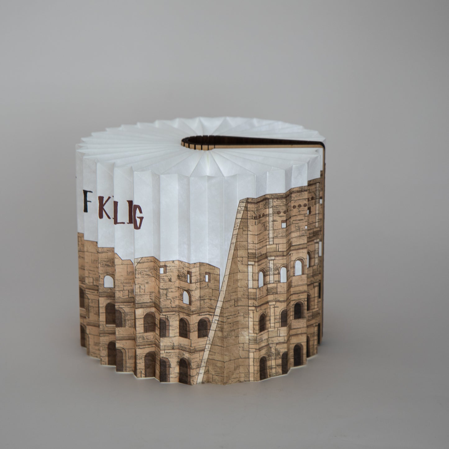 360 Degree Book Lamp Roman Colosseum