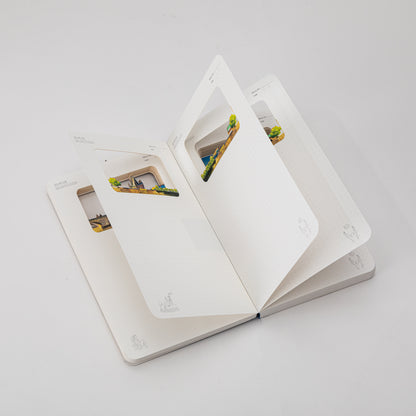 3D-Papierschnitt-Notizbuch – Prag