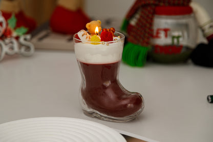 Candle “Christmas Bear Crystal Shoes” 
