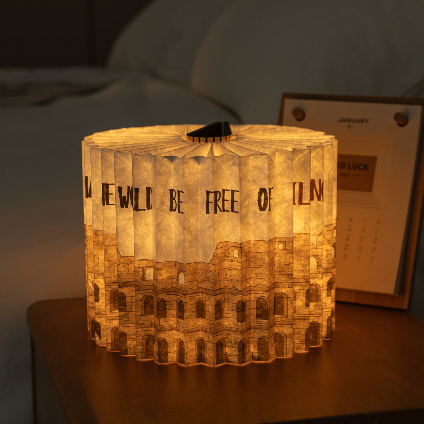 360 Degree Book Lamp Roman Colosseum
