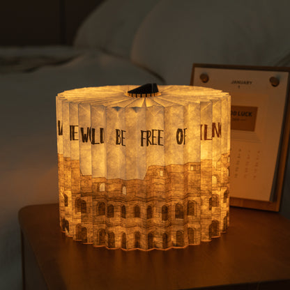 360 Degree Book Lamp Roman Colosseum