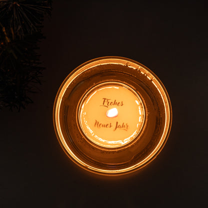 Surprise candle in Christmas market design