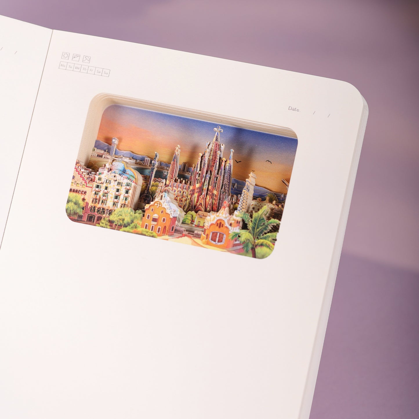 3D Notizbuch Barcelona