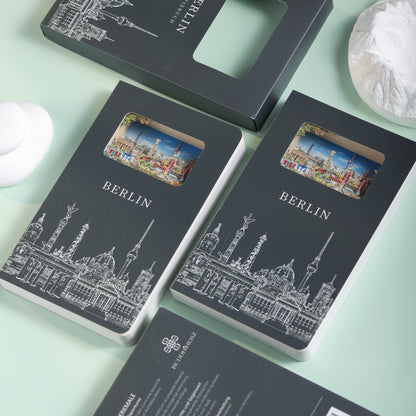 3D Notizbuch Berlin Dunkelgrau