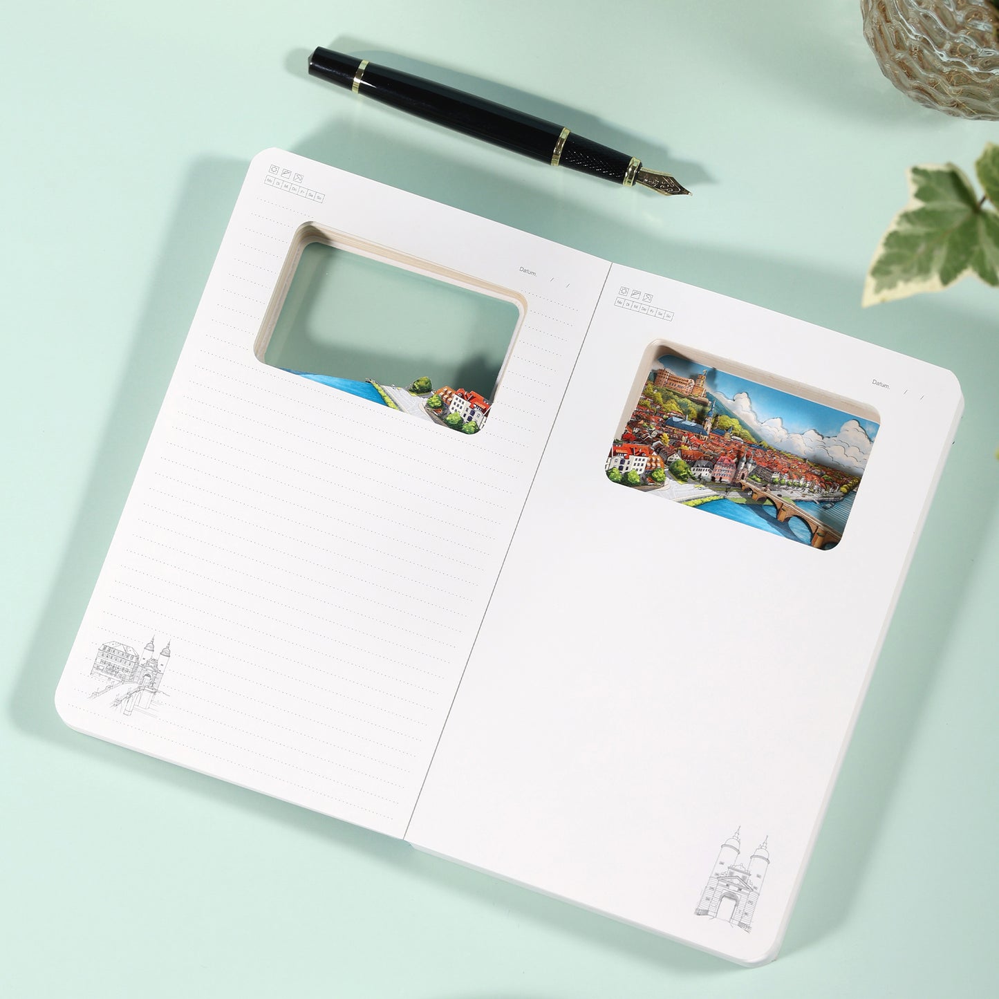 3D-Notizbuch Heildelberg