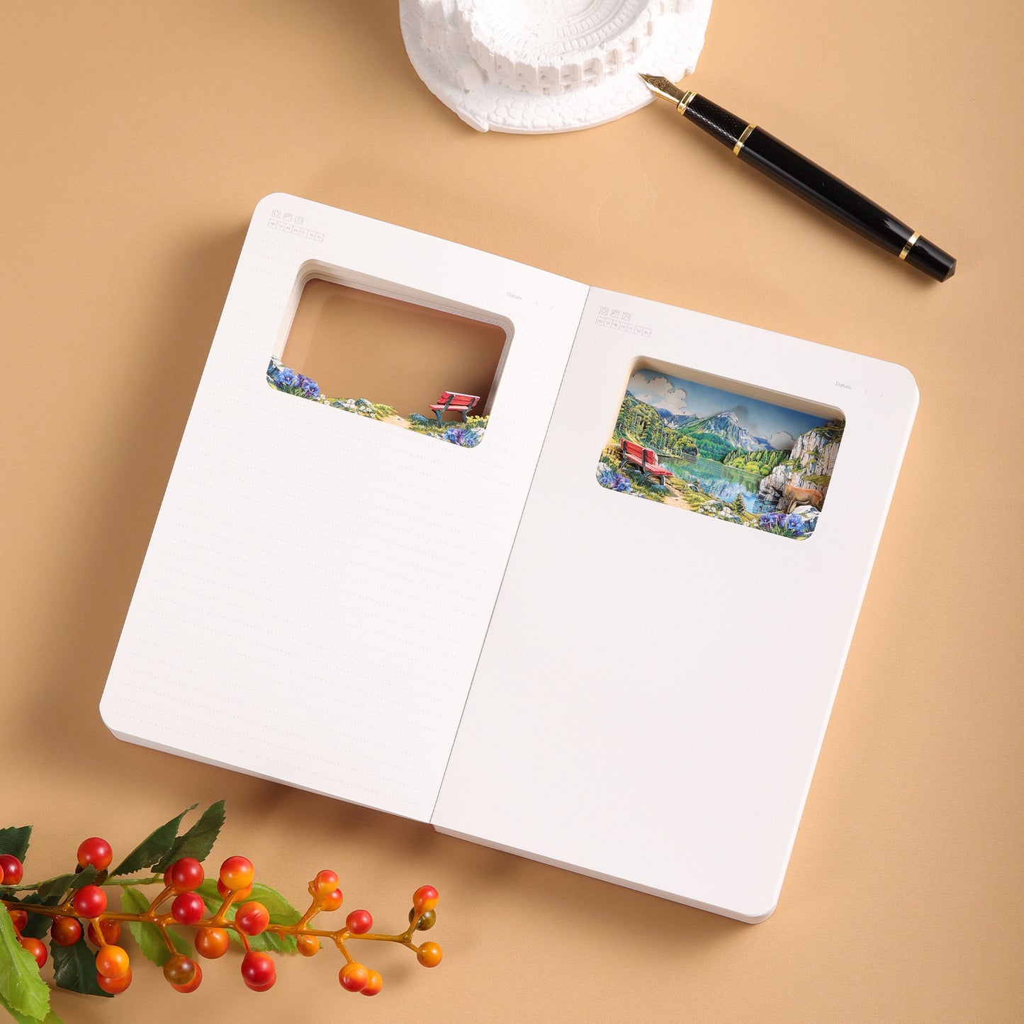3D Notizbuch Schweiz Sommer