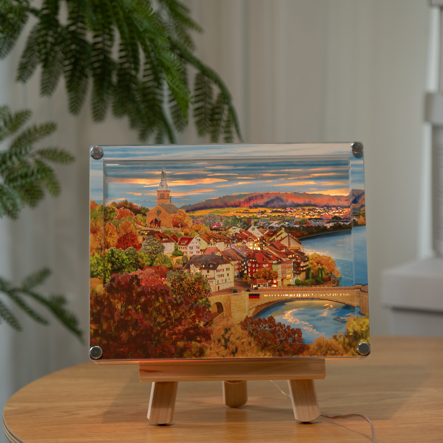 （Coming soon）DIY paper art light picture - Laufenburg in autumn 
