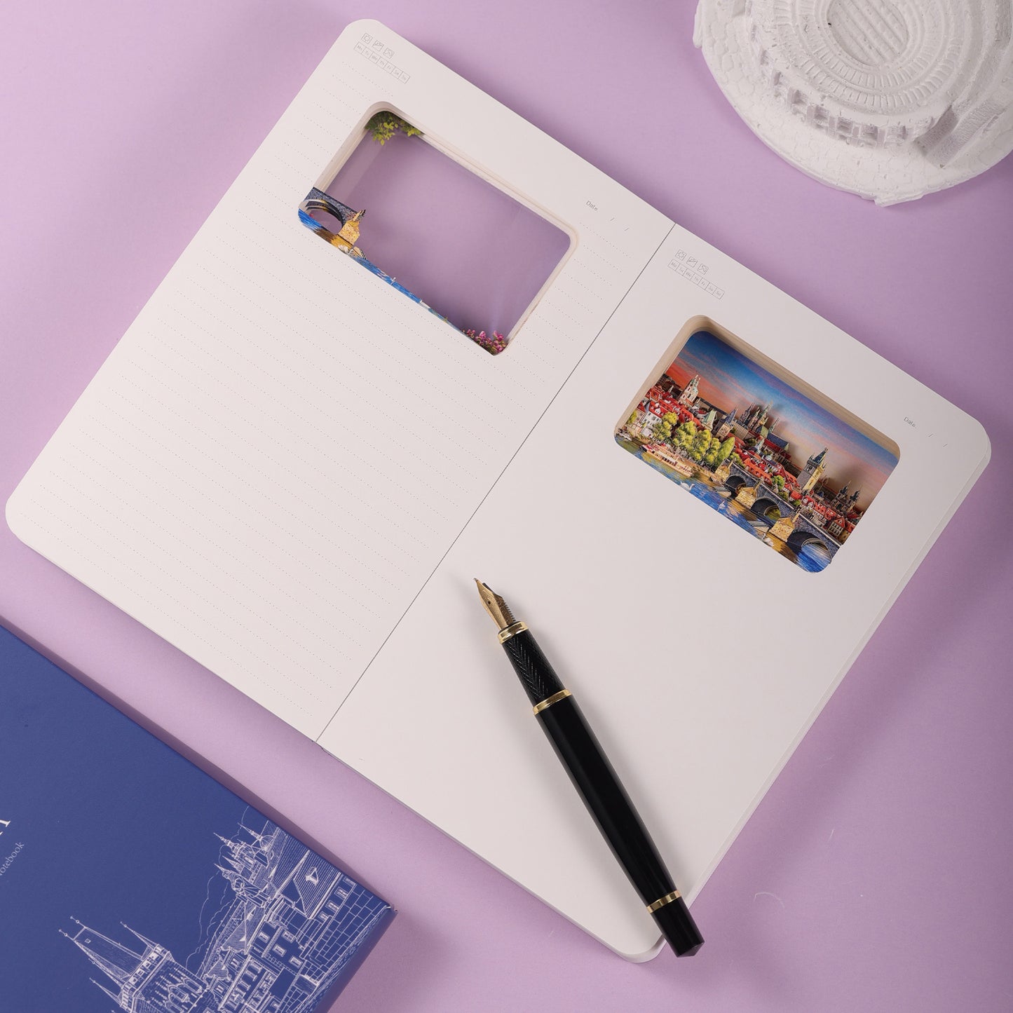 3D Paper Cut Notebook – Prague
