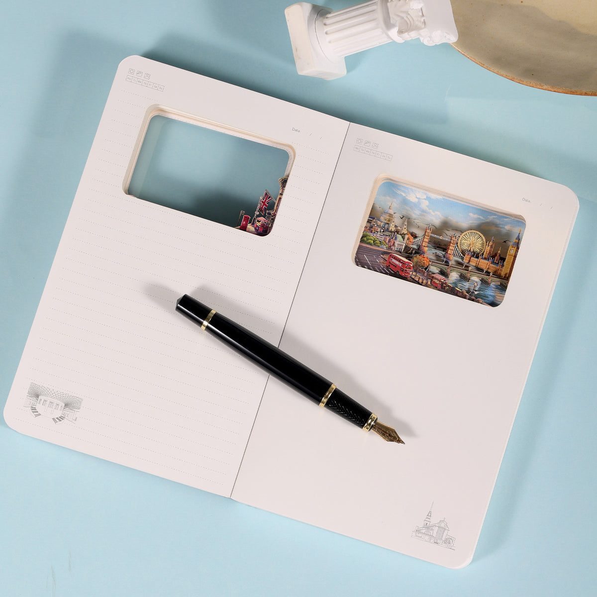 3D-Notizbuch London