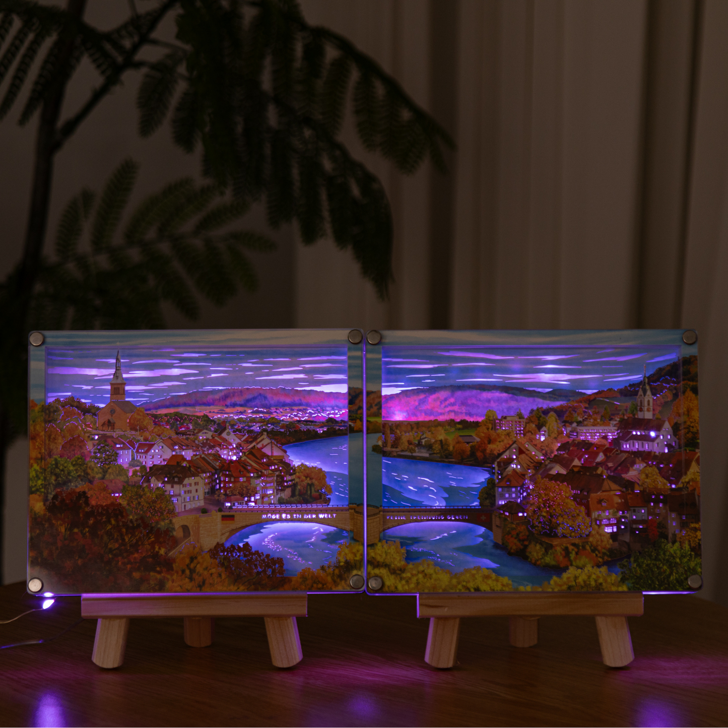 （Coming soon）DIY paper art light picture - Laufenburg in autumn 