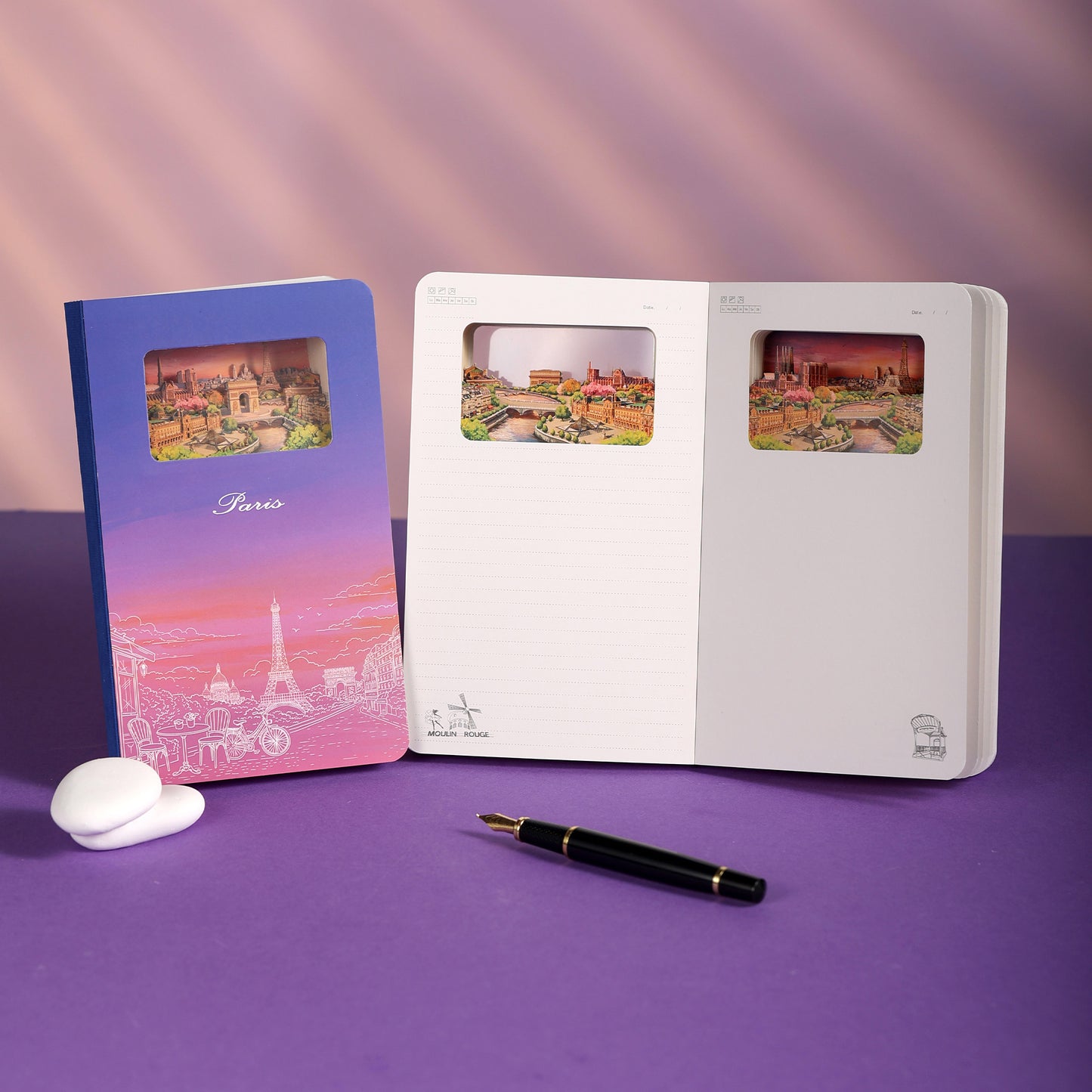 3D Notizbuch Paris