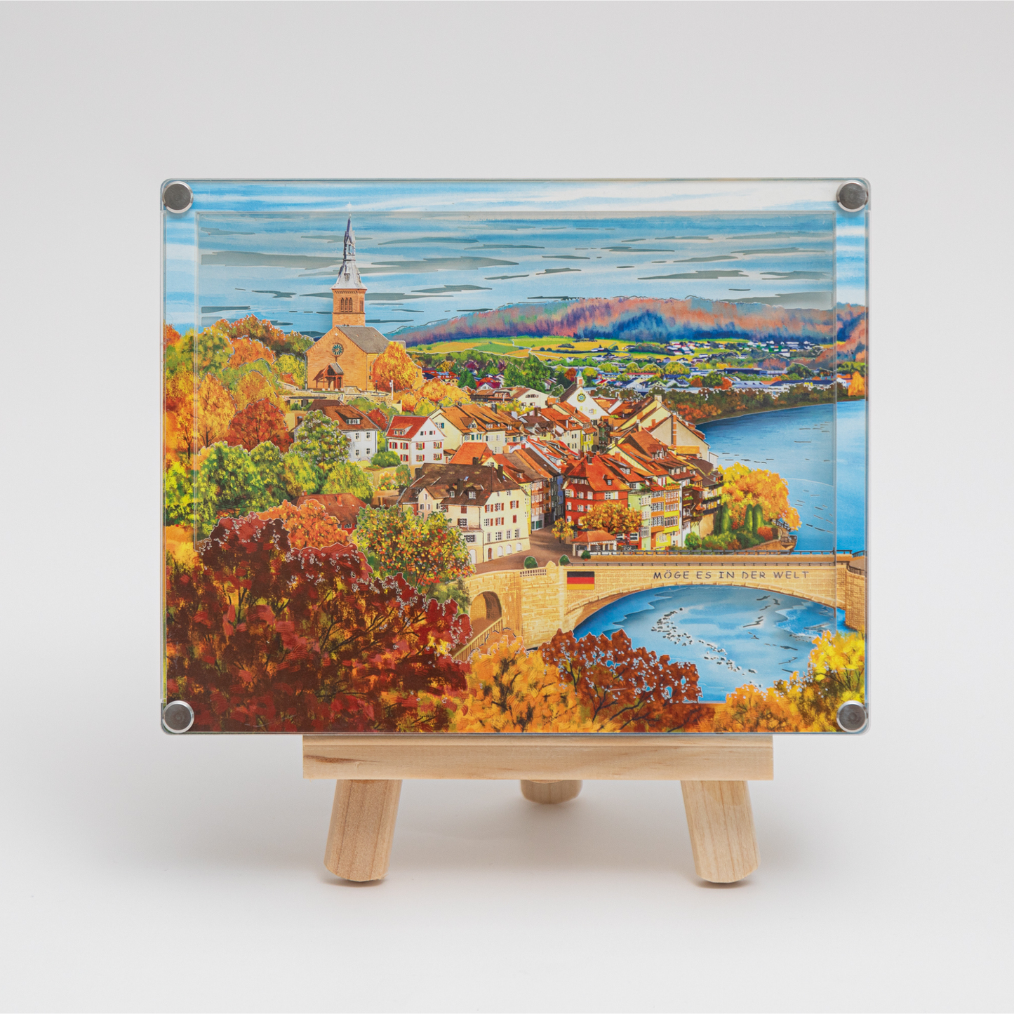 （Coming soon）DIY paper art light picture - Laufenburg in autumn 